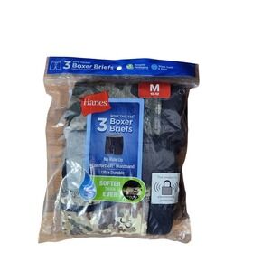 Hanes Boys Boxer Briefs 3 Pack Camo Tagless‎ ComfortSoft Waistband Size M 10-12